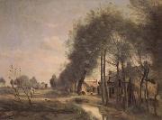 La route de Sin-le-Noble (mk11), Jean Baptiste Camille  Corot